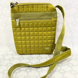 Lug quilted green crossbody bag purse